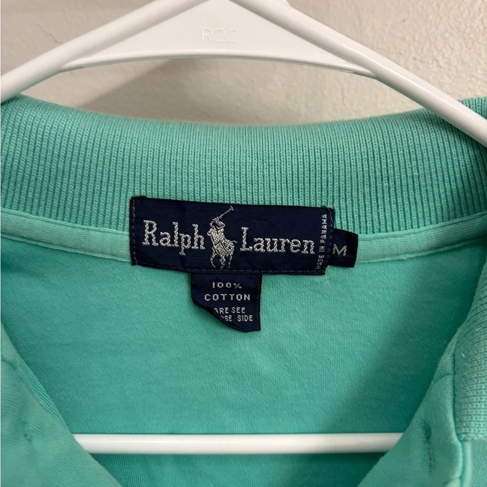 Ralph Lauren Men's mint green short sleeve casual Polo Shirt medium